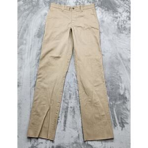 Miller Ranch Pants Mens 33 Tan Khaki The Stockman II Western Slacks Raw Hem